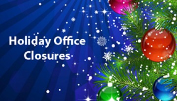 Holiday Office Closures