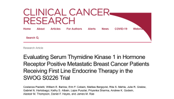 Clinical Cancer Research article